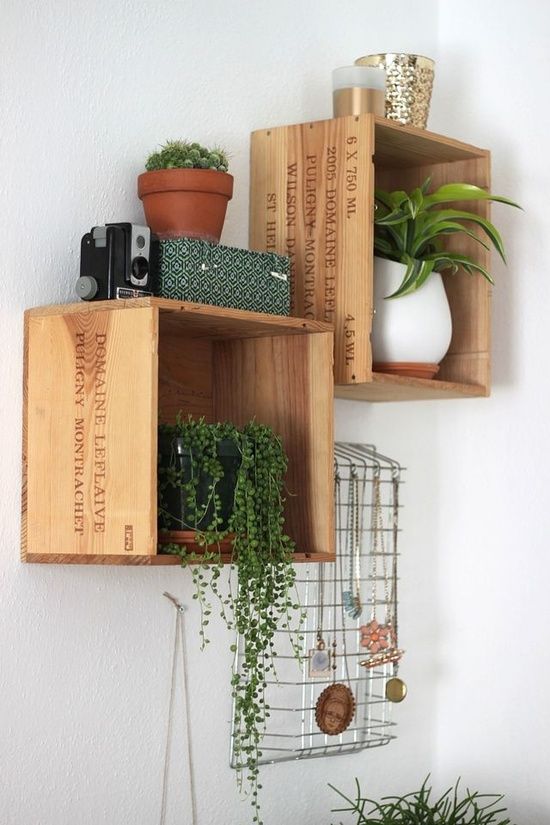 Des façons inspirantes d'utiliser ses caisses en bois pour décorer sa