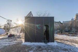 Celsius, un Igloo solaire passif installé dans le cadre du village Nordik d'Igloofest– L. McComber ltée – architecture vivante